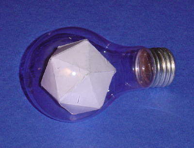 Icosahedron in light bulb