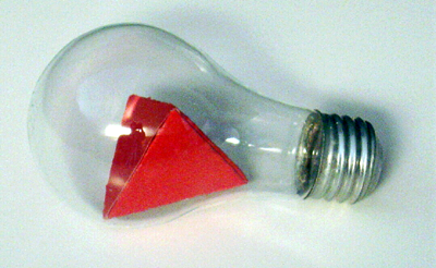 Tetrahedron in light bulb